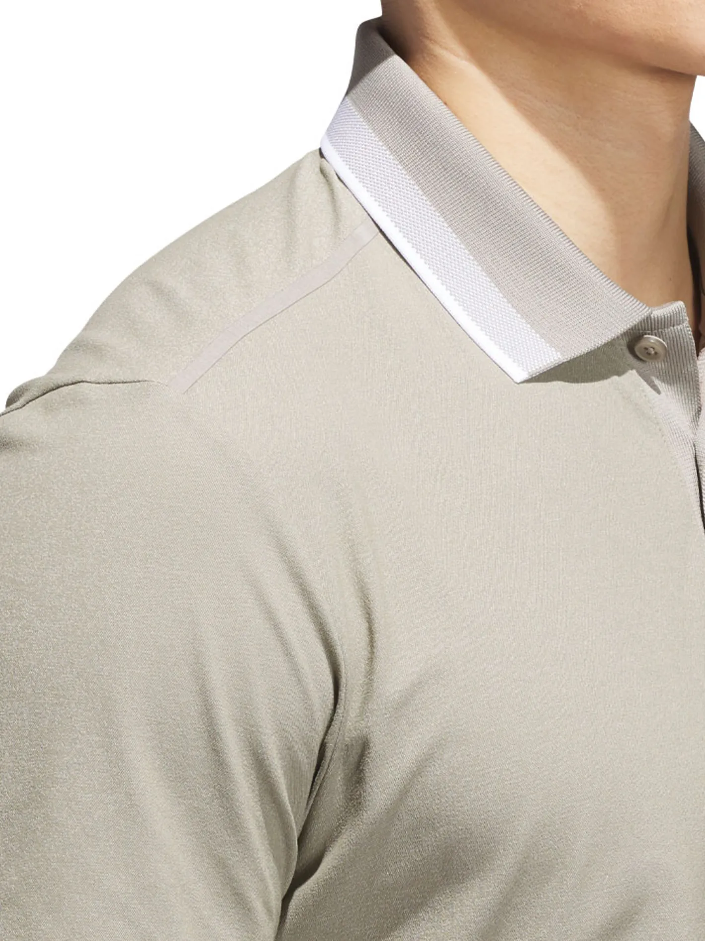 Adidas Ultimate365 Tour Twistknit Pique Polo Shirt - Putty Beige