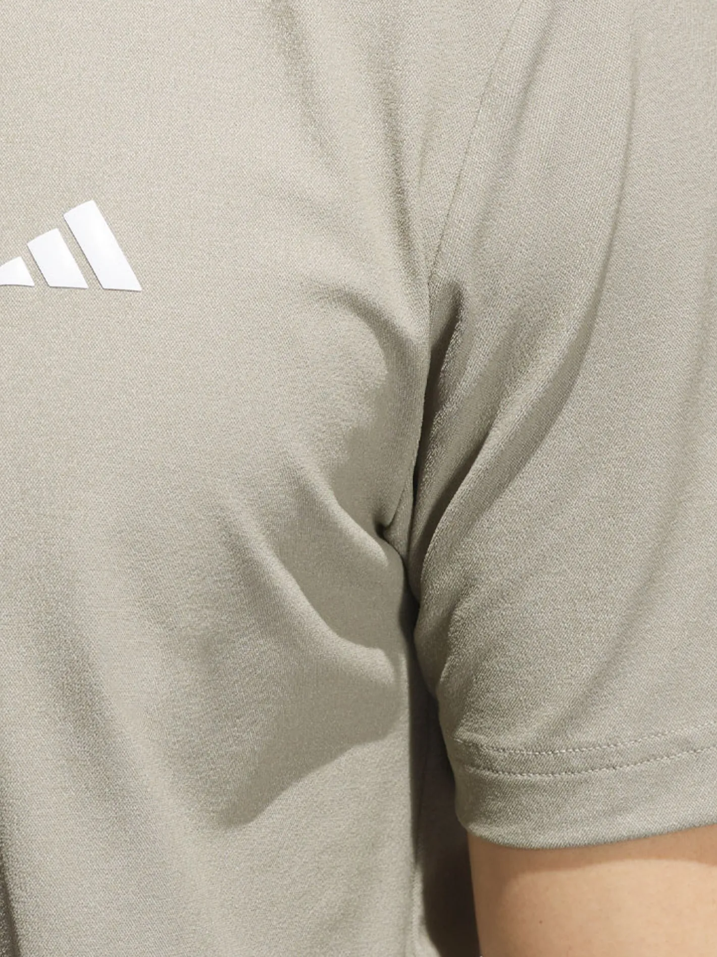 Adidas Ultimate365 Tour Twistknit Pique Polo Shirt - Putty Beige
