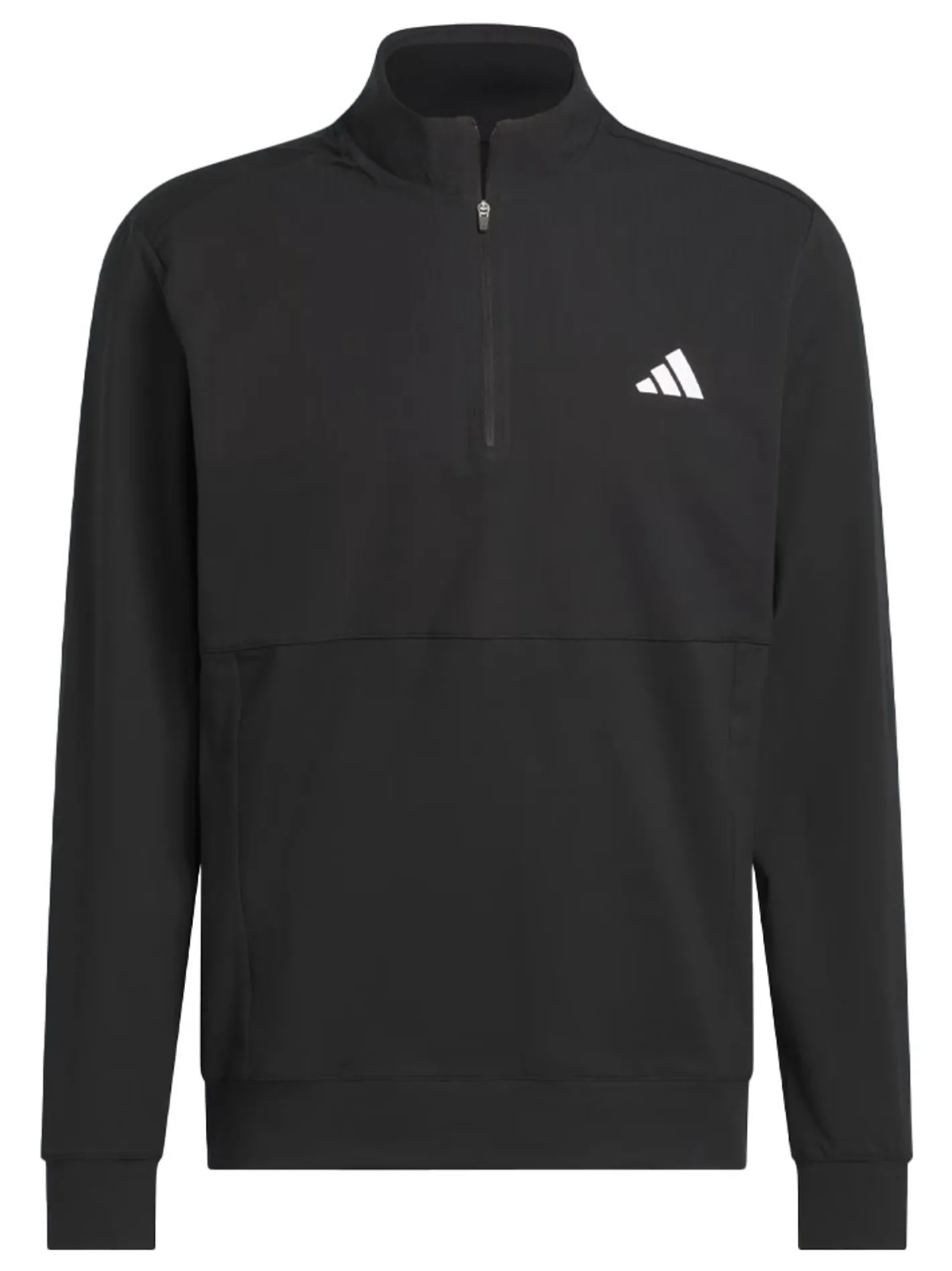 Adidas Ultimate365 Tour Twistknit Quarter Zip Pullover - Black