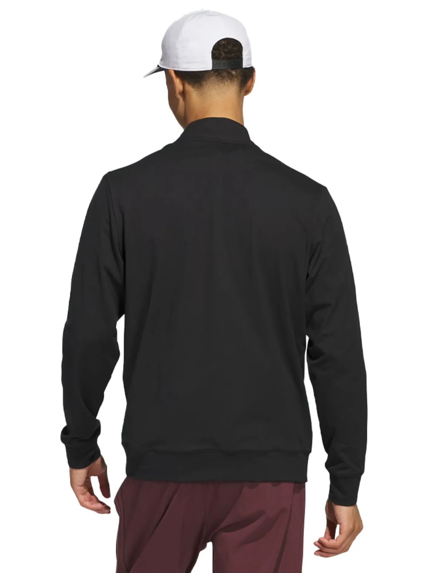 Adidas Ultimate365 Tour Twistknit Quarter Zip Pullover - Black