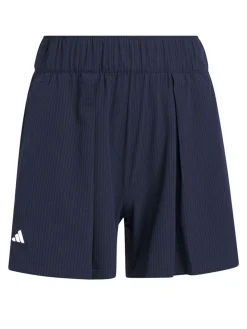 Women Adidas Womens Go-To Pleated 5-Inch Short - Collegiate Navy