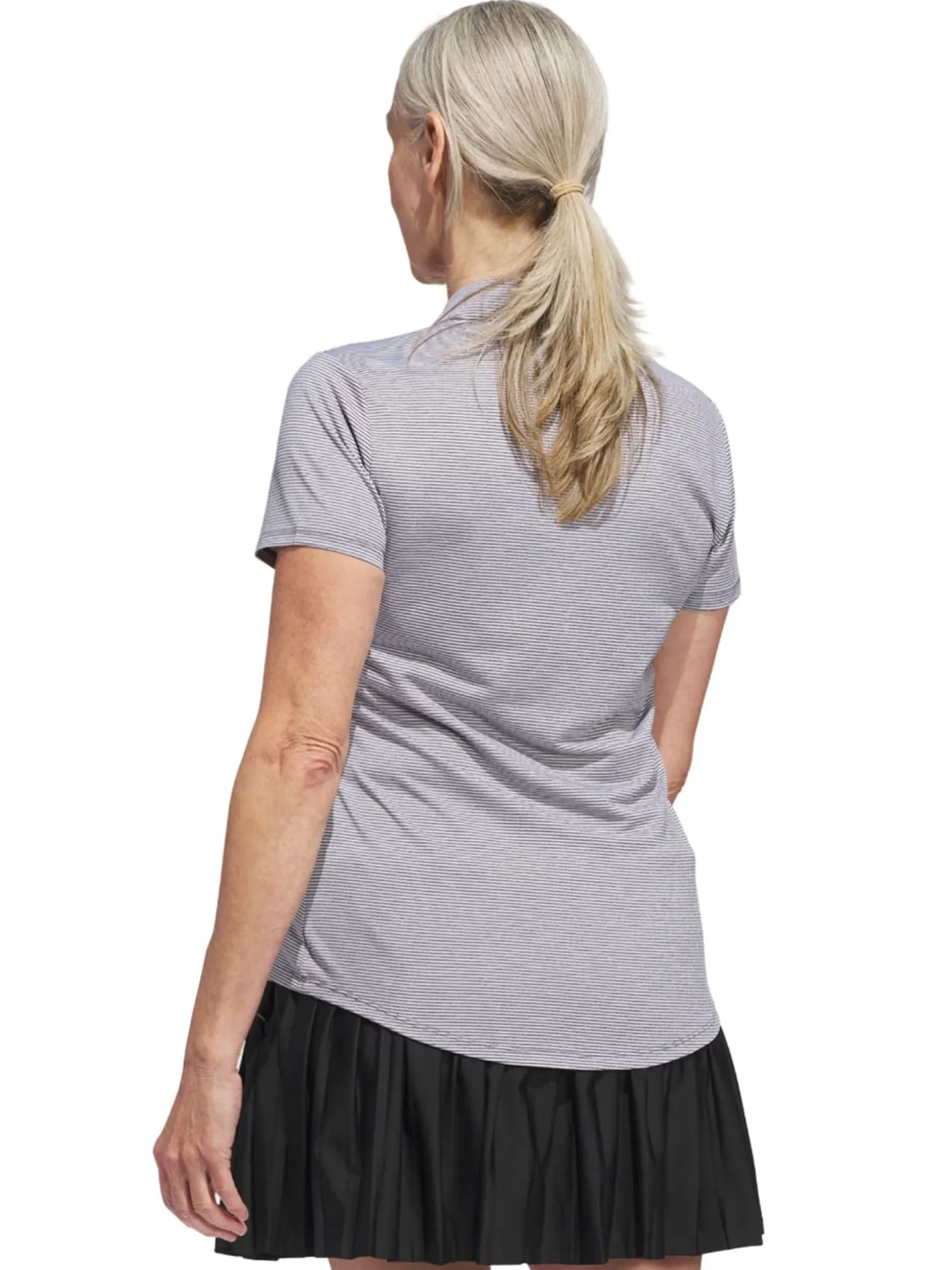 Women Adidas Womens Ottoman Short Sleeve Polo Shirt - Black