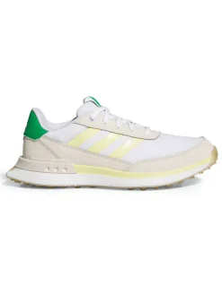 Adidas Womens S2G Spikeless 24 Golf Shoes - Ftwr White/Powder Yellow/Green