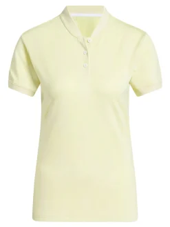 Women Adidas Womens Ultimate365 Diamond Jacquard Polo Shirt - Powder Yellow