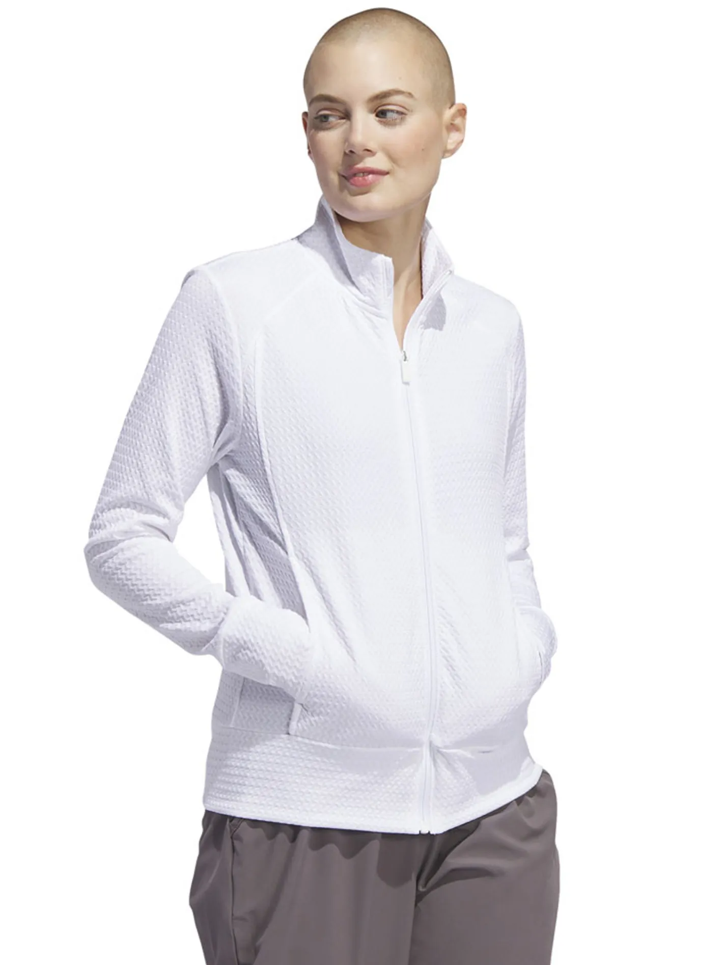 Women Adidas Womens Ultimate365 Texture Jacket - White