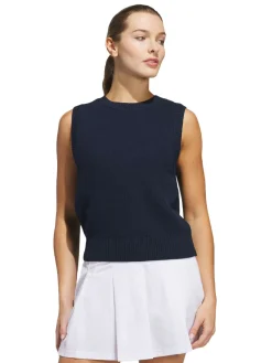 Women Adidas Womens Ultimate365 Tour Knit Vest - Collegiate Navy
