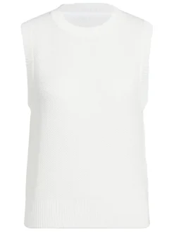 Women Adidas Womens Ultimate365 Tour Knit Vest - White