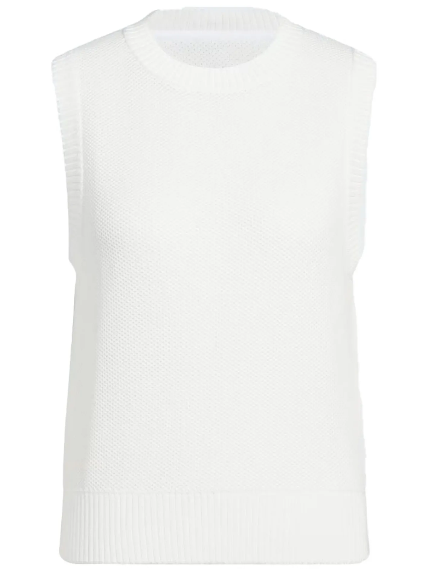 Women Adidas Womens Ultimate365 Tour Knit Vest - White