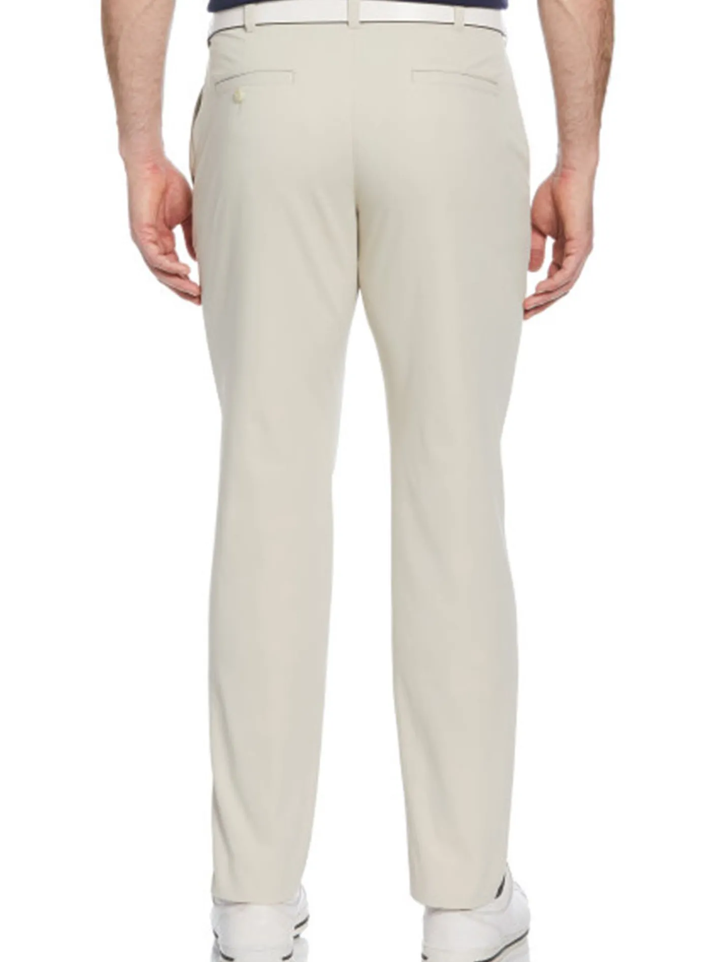 Ben Hogan Active Waistband Flat Front Golf Pant - Silver Lining