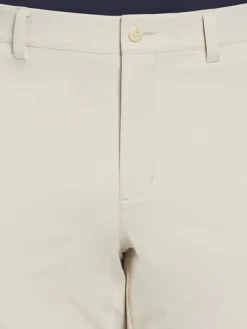 Ben Hogan Active Waistband Flat Front Golf Pant - Silver Lining