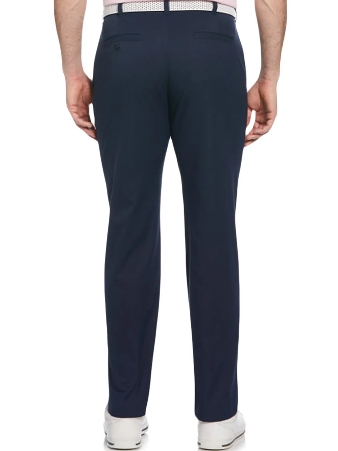 Ben Hogan Active Waistband Flat Front Golf Pant - Black Iris