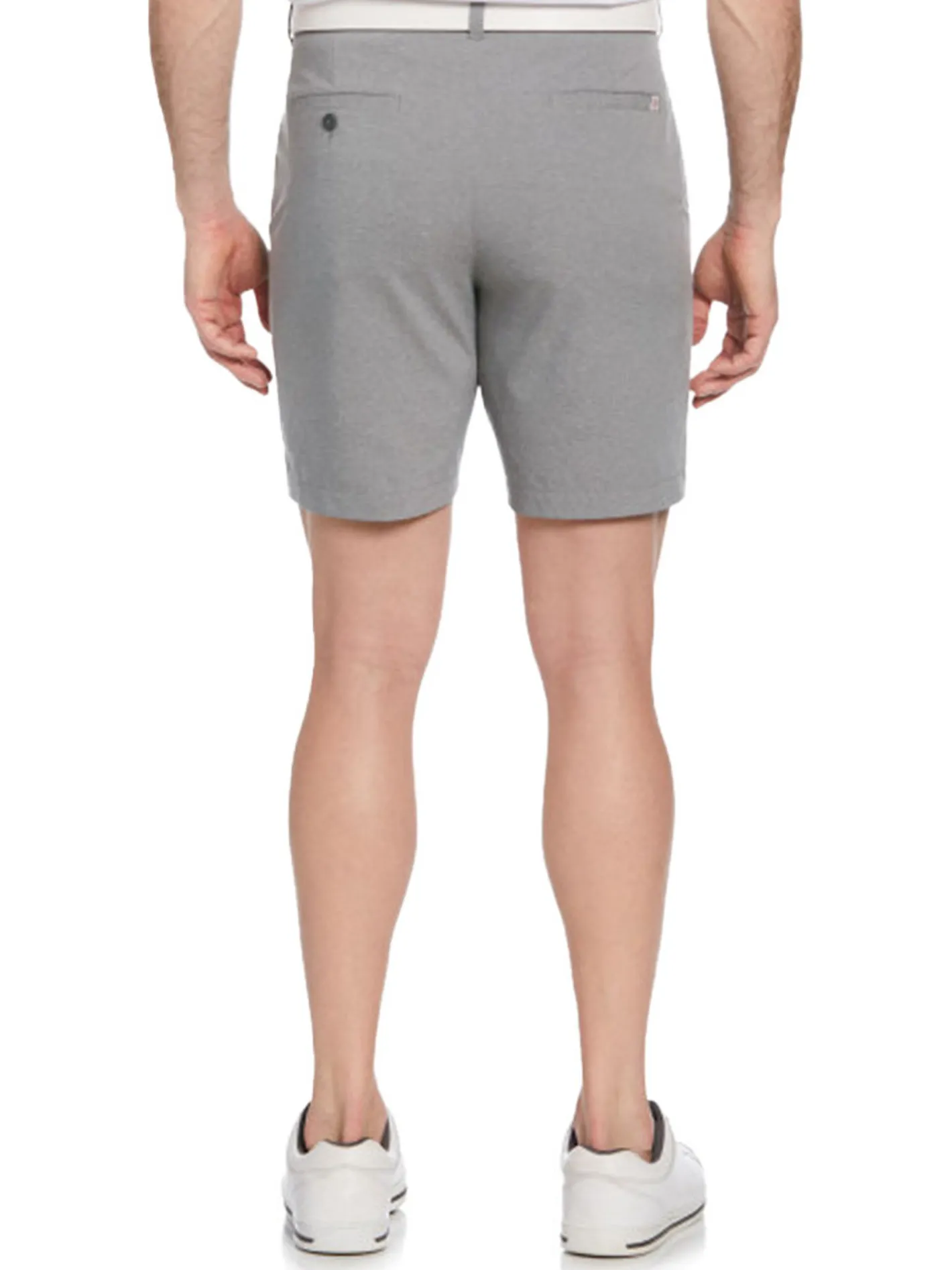 Ben Hogan Performance Flat Front 8-Inch Golf Short - Dark Heather Grey