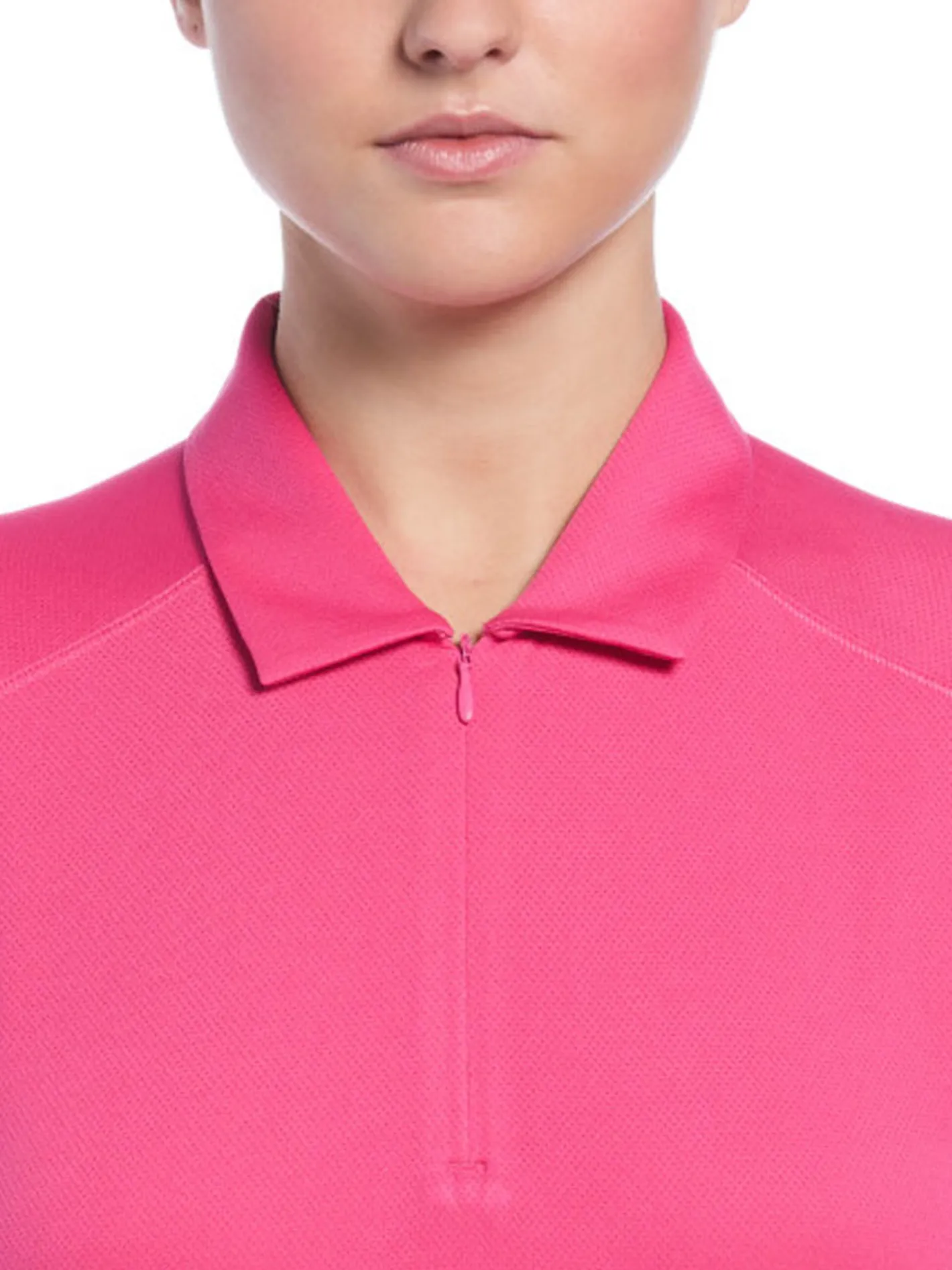 Women Ben Hogan Women's Solid Ventilation Polo - Fuchsia Purple