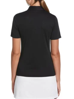 Women Ben Hogan Women's Solid Ventilation Polo - Caviar