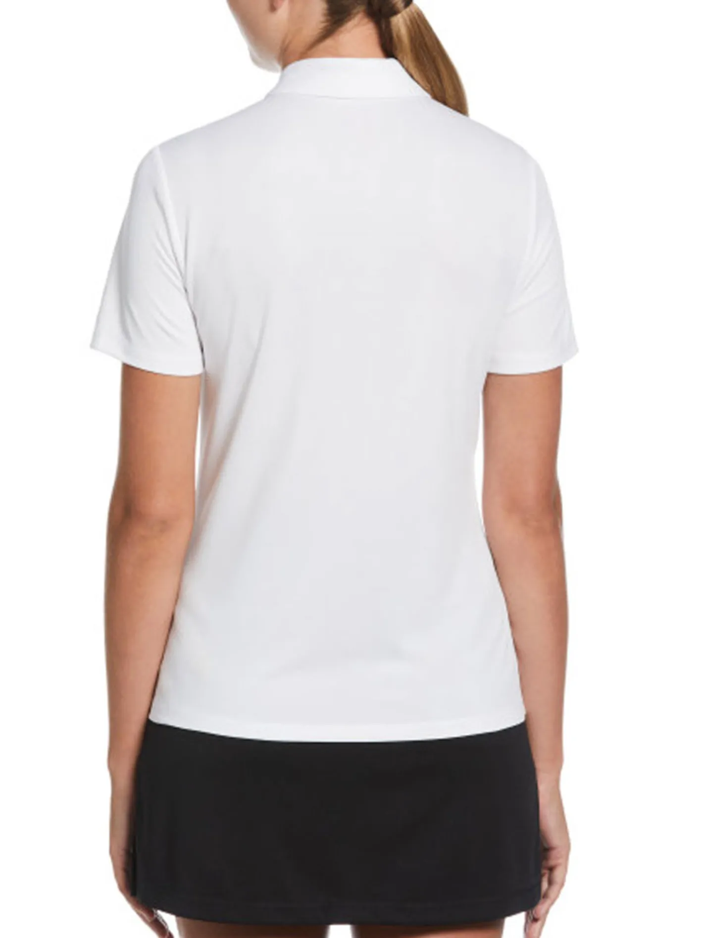 Women Ben Hogan Women's Solid Ventilation Polo - Bright White