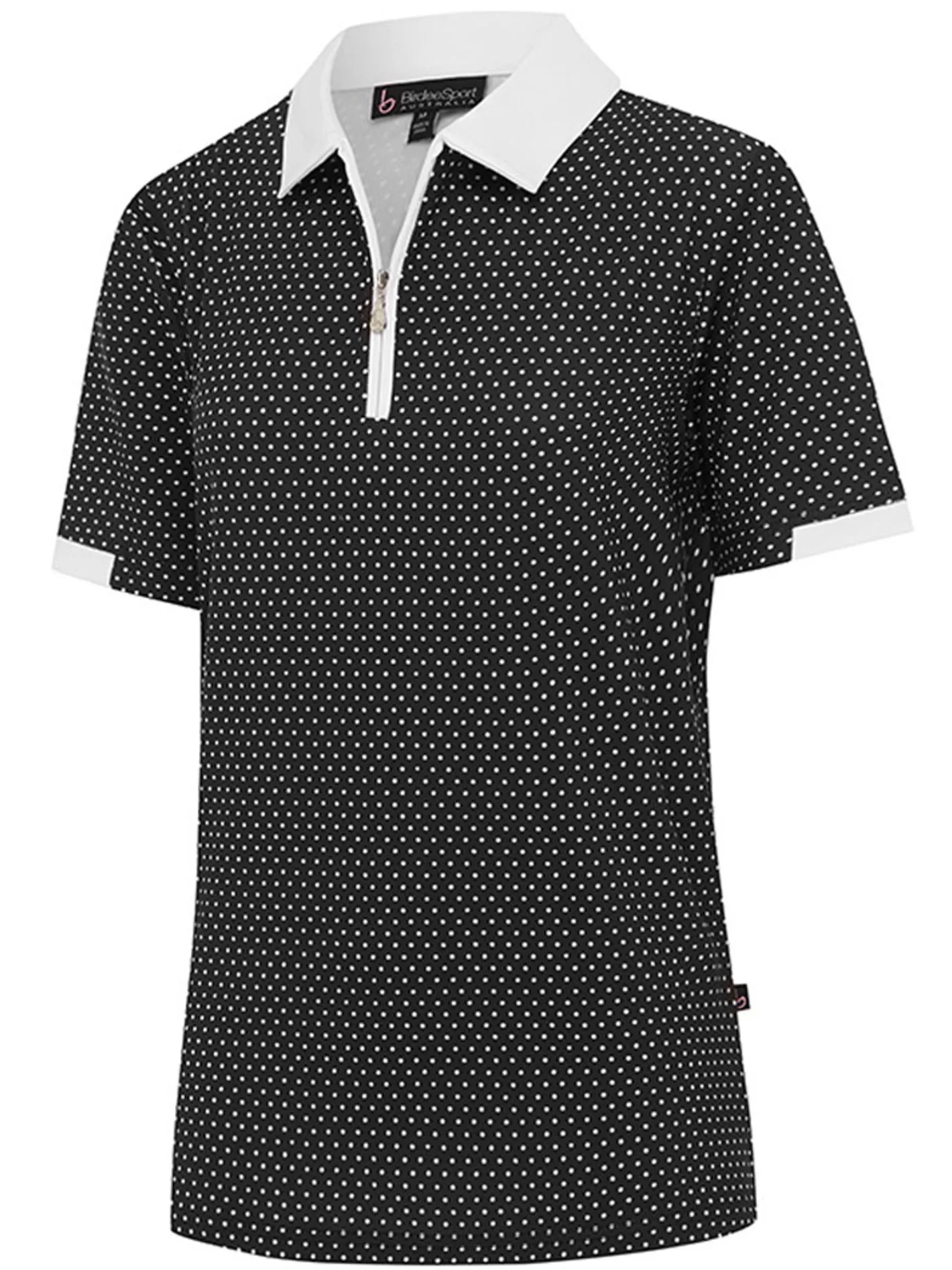 Women Birdee Sport Women's Cosmic Ambrose Short Sleeve Top - White/Black