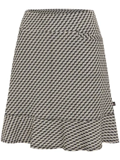 Women Birdee Sport Women's Cosmic Wave 18" Skort - White/Black