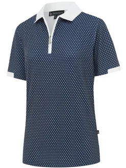 Women Birdee Sport Women's Cosmic Ambrose Short Sleeve Top - White/Navy