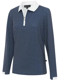 Women Birdee Sport Women's Cosmic Ambrose Long Sleeve Top - White/Navy