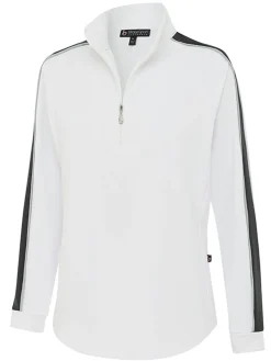 Women Birdee Sport Women's Linda Long Sleeve Top - White/Black