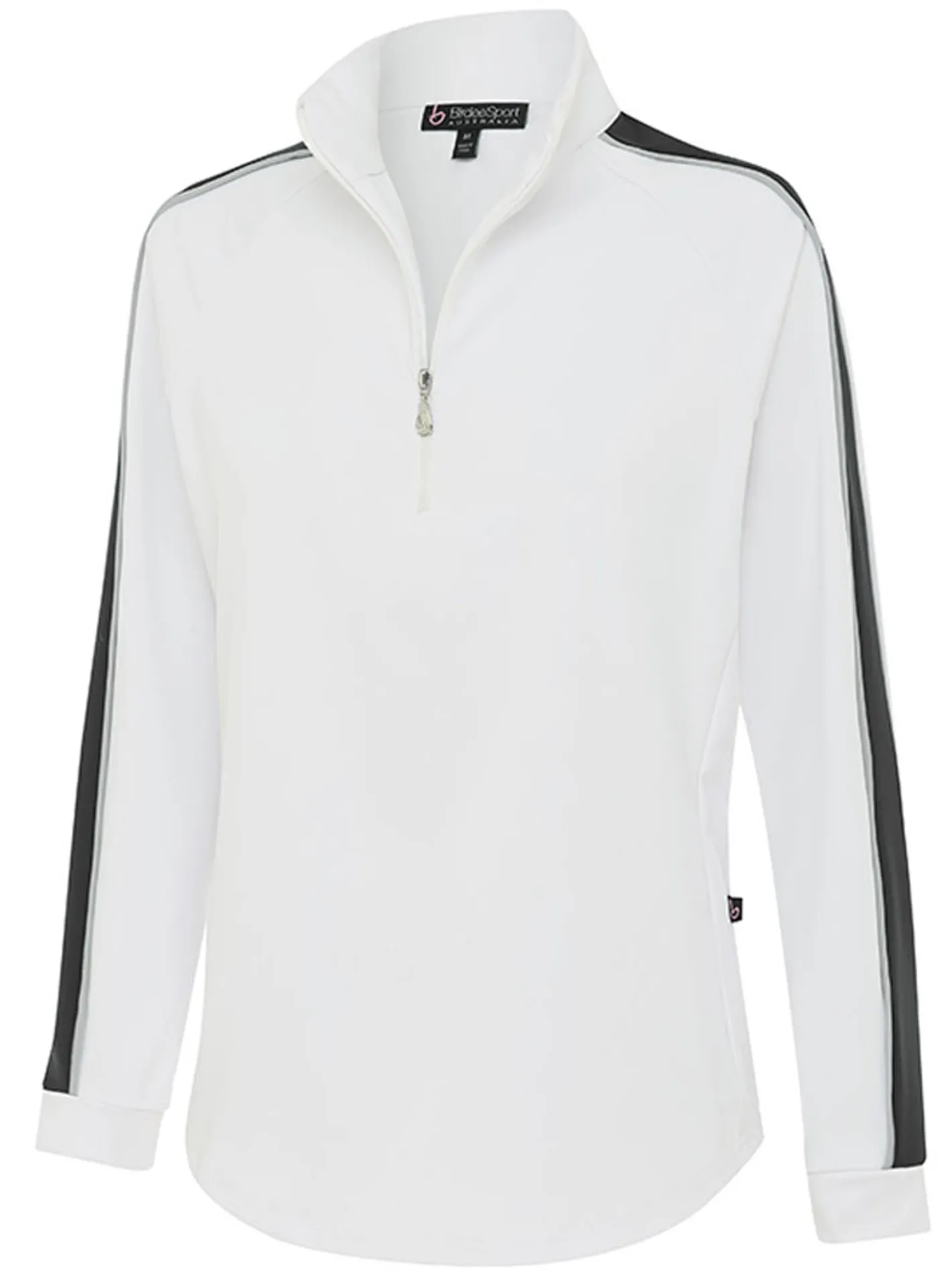 Women Birdee Sport Women's Linda Long Sleeve Top - White/Black