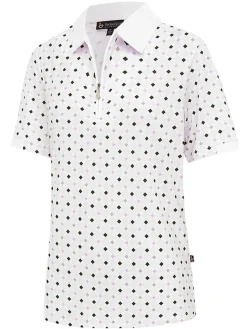 Women Birdee Sport Women's Pyramid Ambrose Short Sleeve Top - White/Lilac