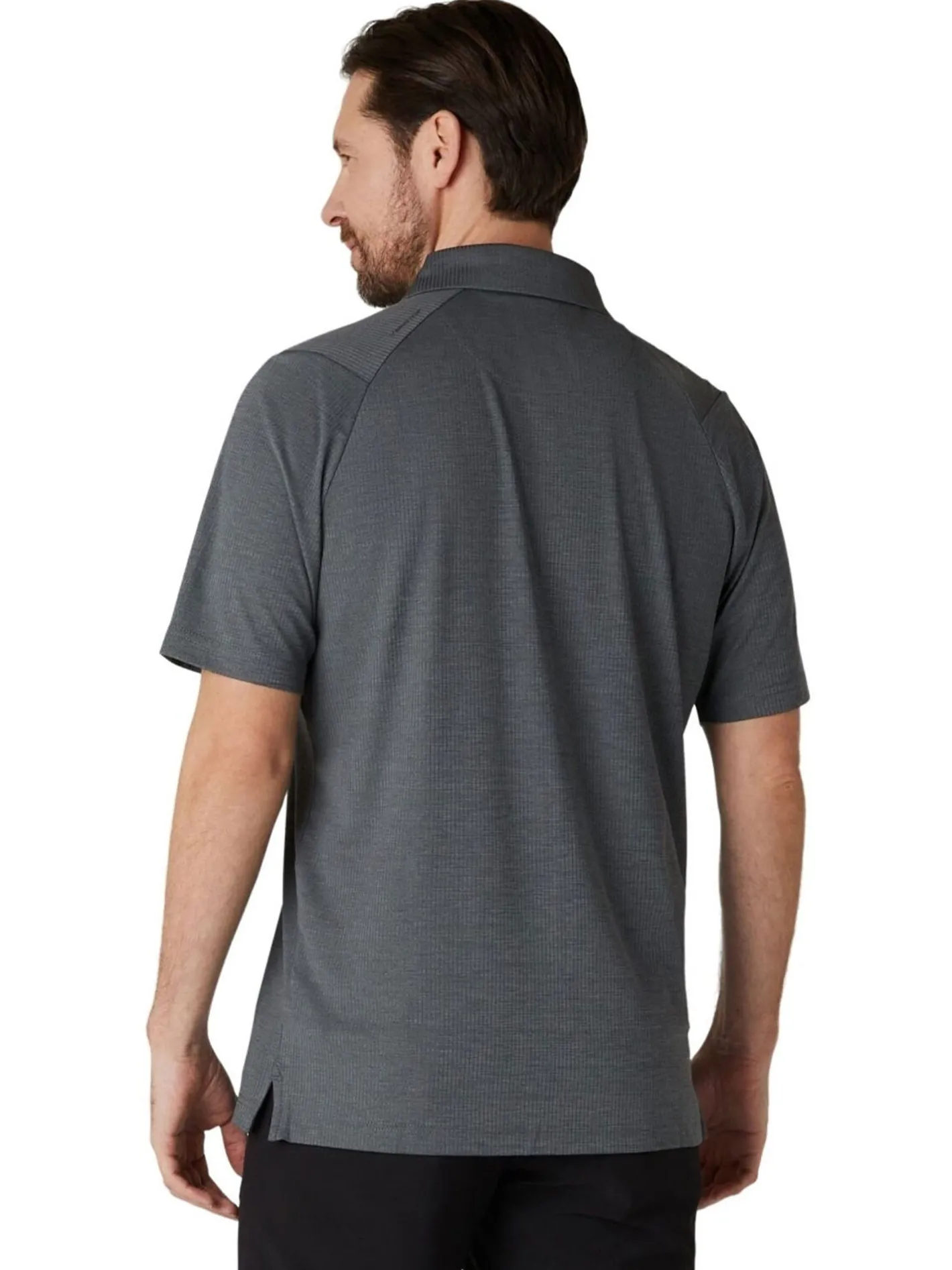 Callaway Ventilated Classic Jacquard Golf Polo - Caviar