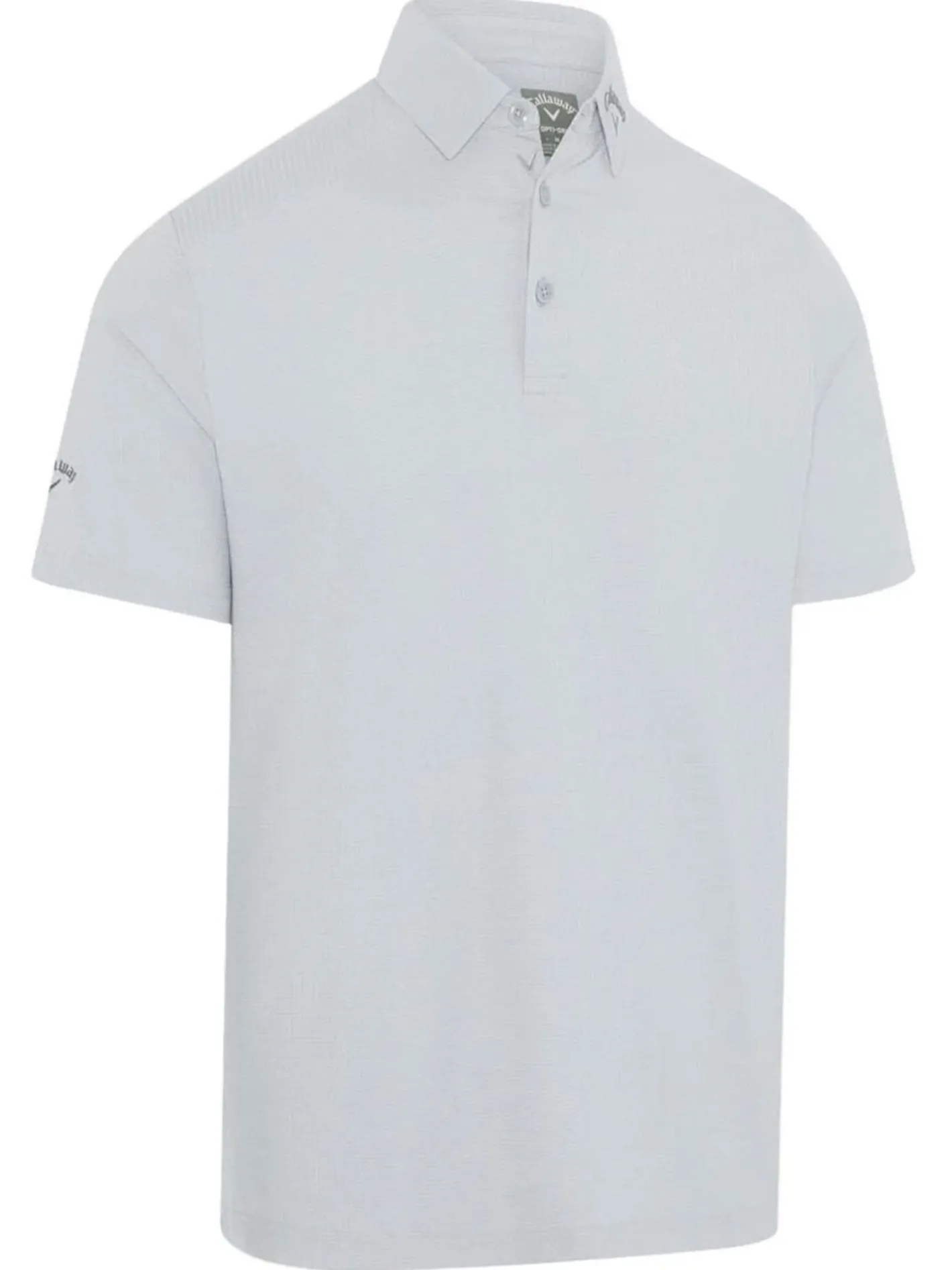 Callaway Ventilated Classic Jacquard Golf Polo - Grey Dawn