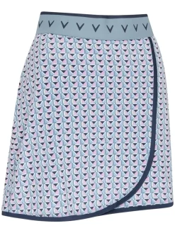 Women Callaway Women's Chev Geo 17-Inch Wrap Skort - Flint Stone
