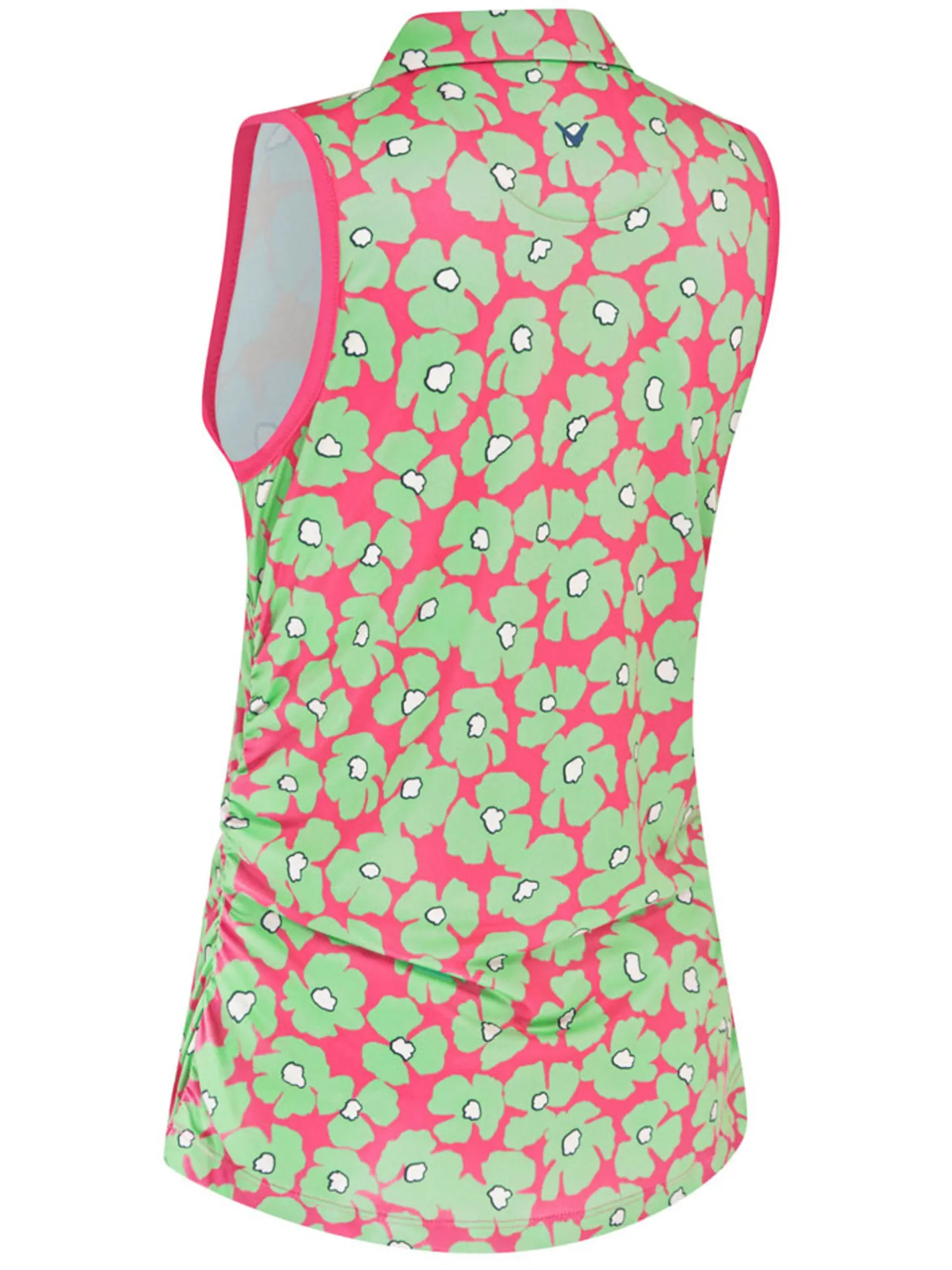 Women Callaway Women's Floral Sleeveless Polo - Cheeky Pink