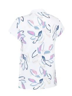 Women Callaway Women's Linear Petals Polo - Bright White
