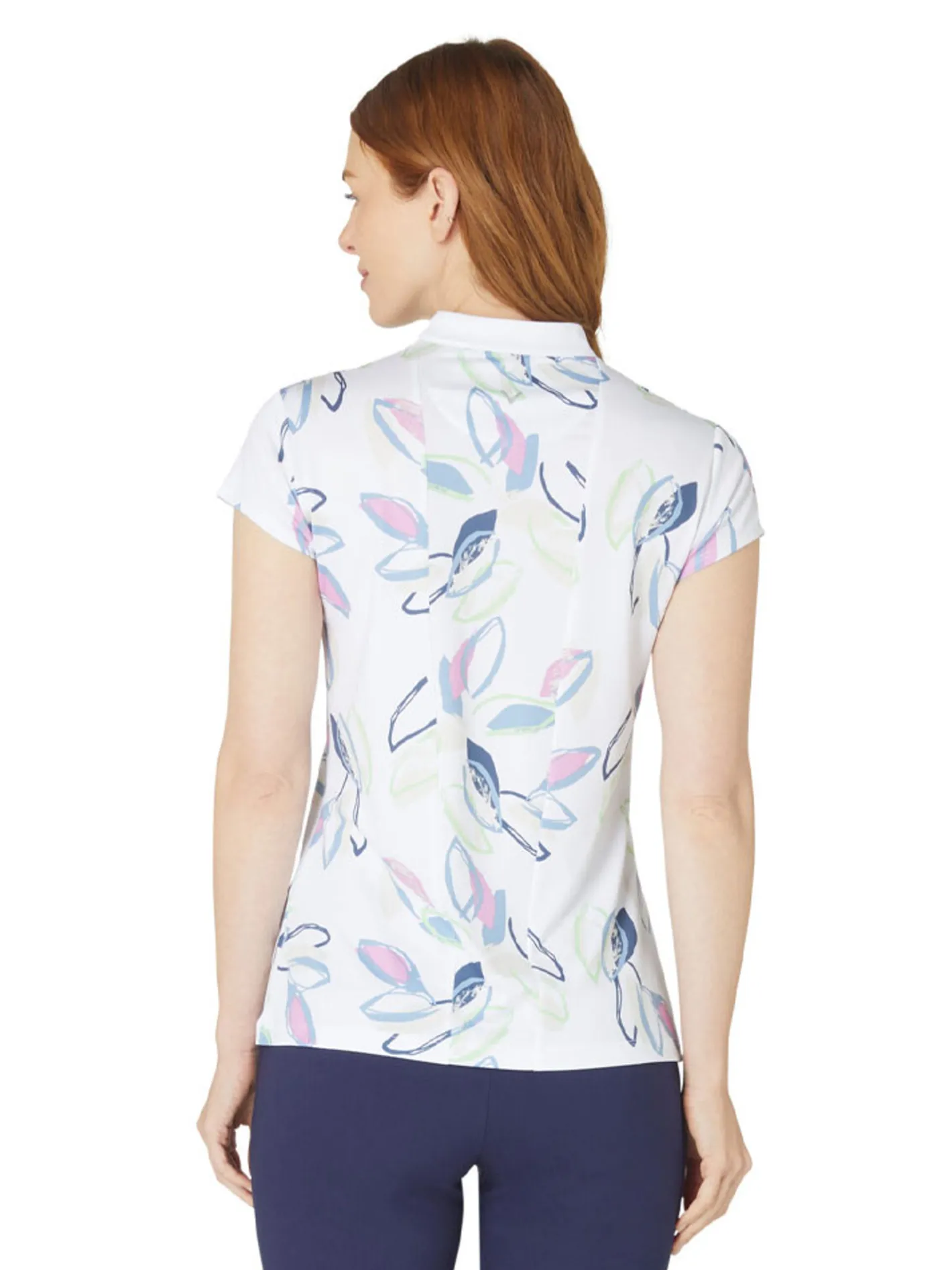 Women Callaway Women's Linear Petals Polo - Bright White