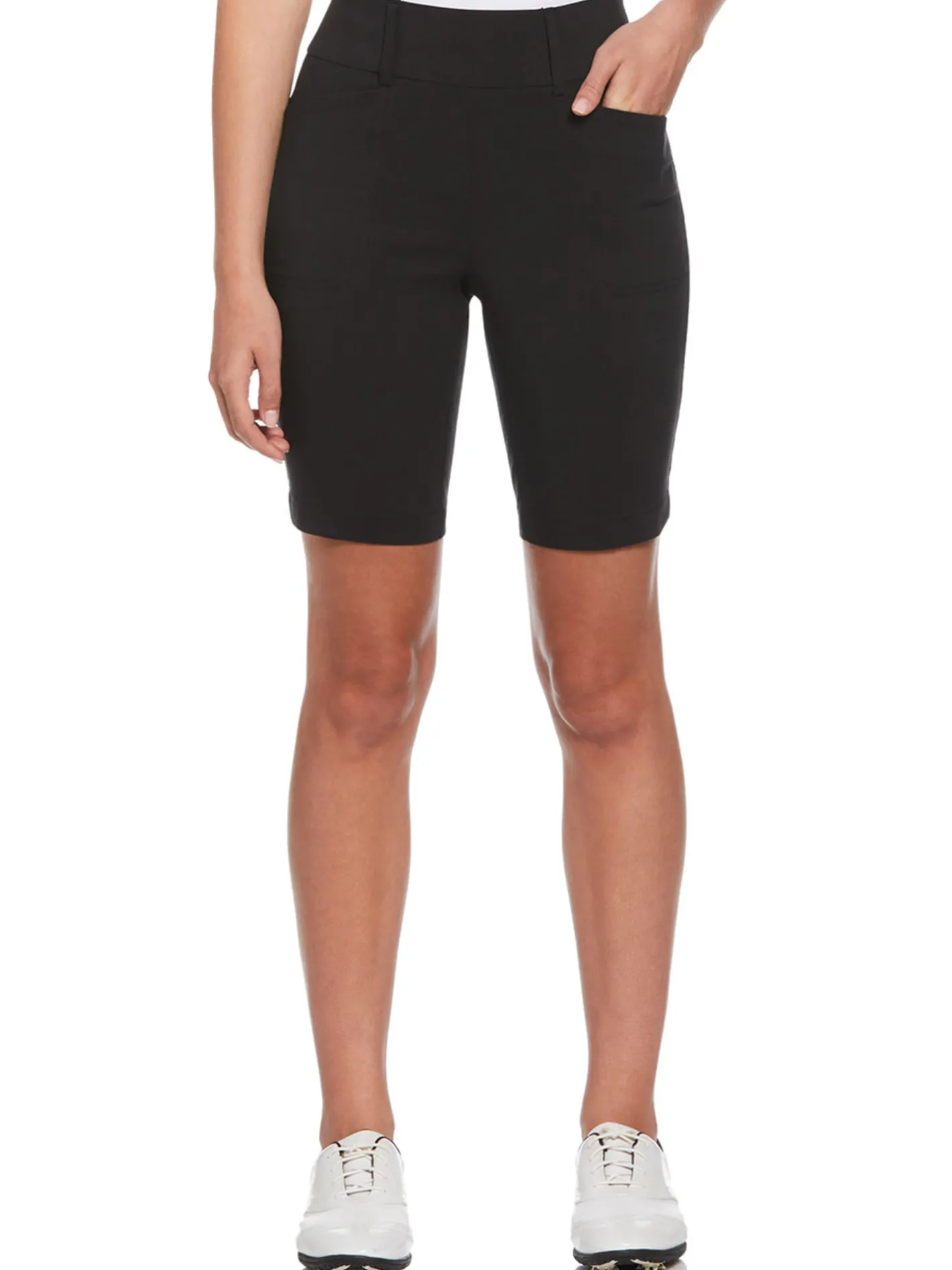 Women Callaway Women's Pull-On Stretch Golf Short (24cm/9.5") - Caviar