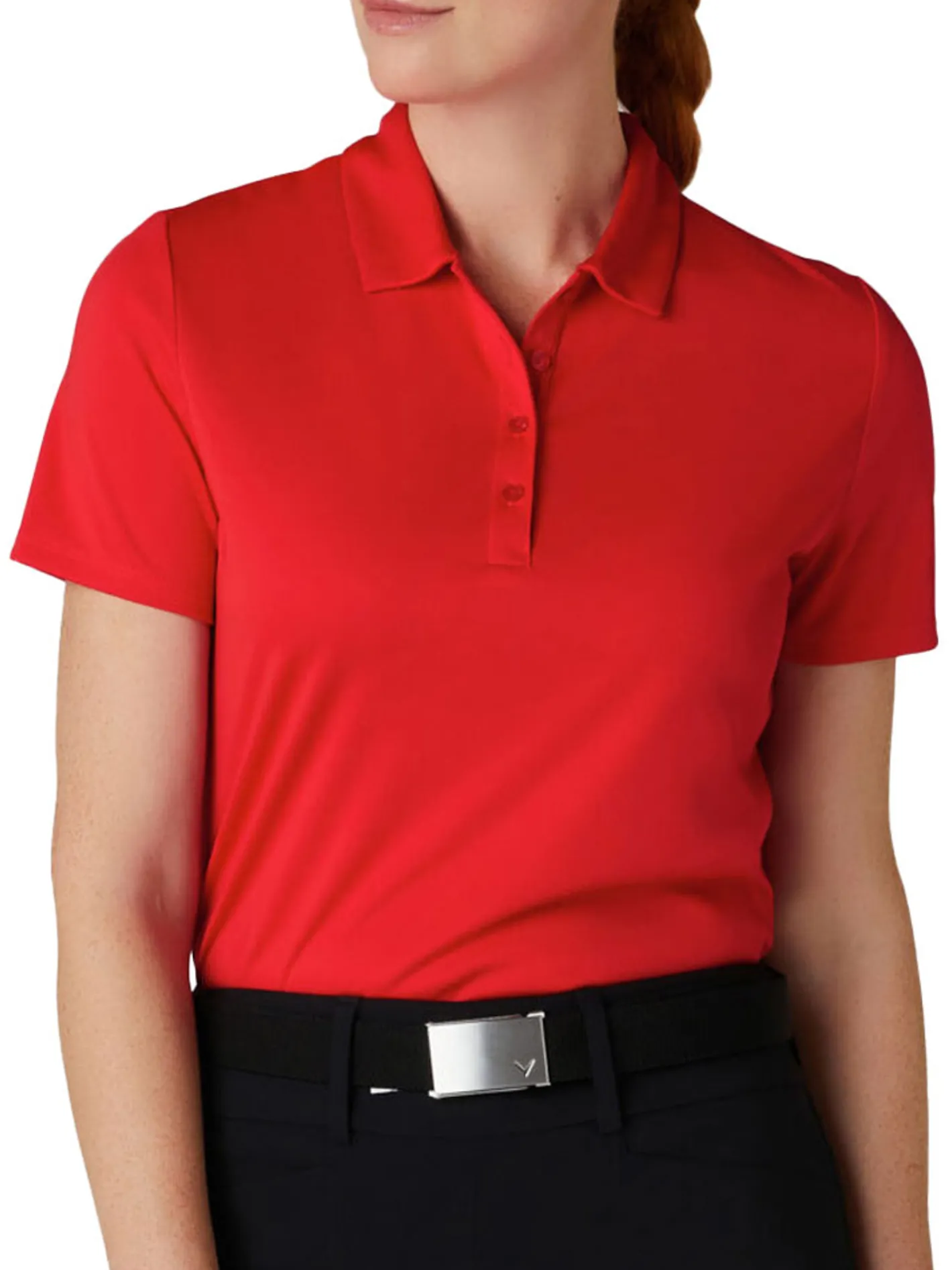 Women Callaway Women's Tournament Polo - True Red