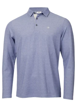 Calvin Klein Bayard Long Sleeve Polo - French Blue