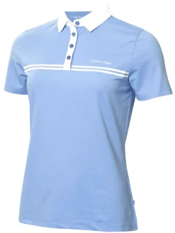 Women Calvin Klein Womens Bellevue Polo Shirt - Cornflower Blue