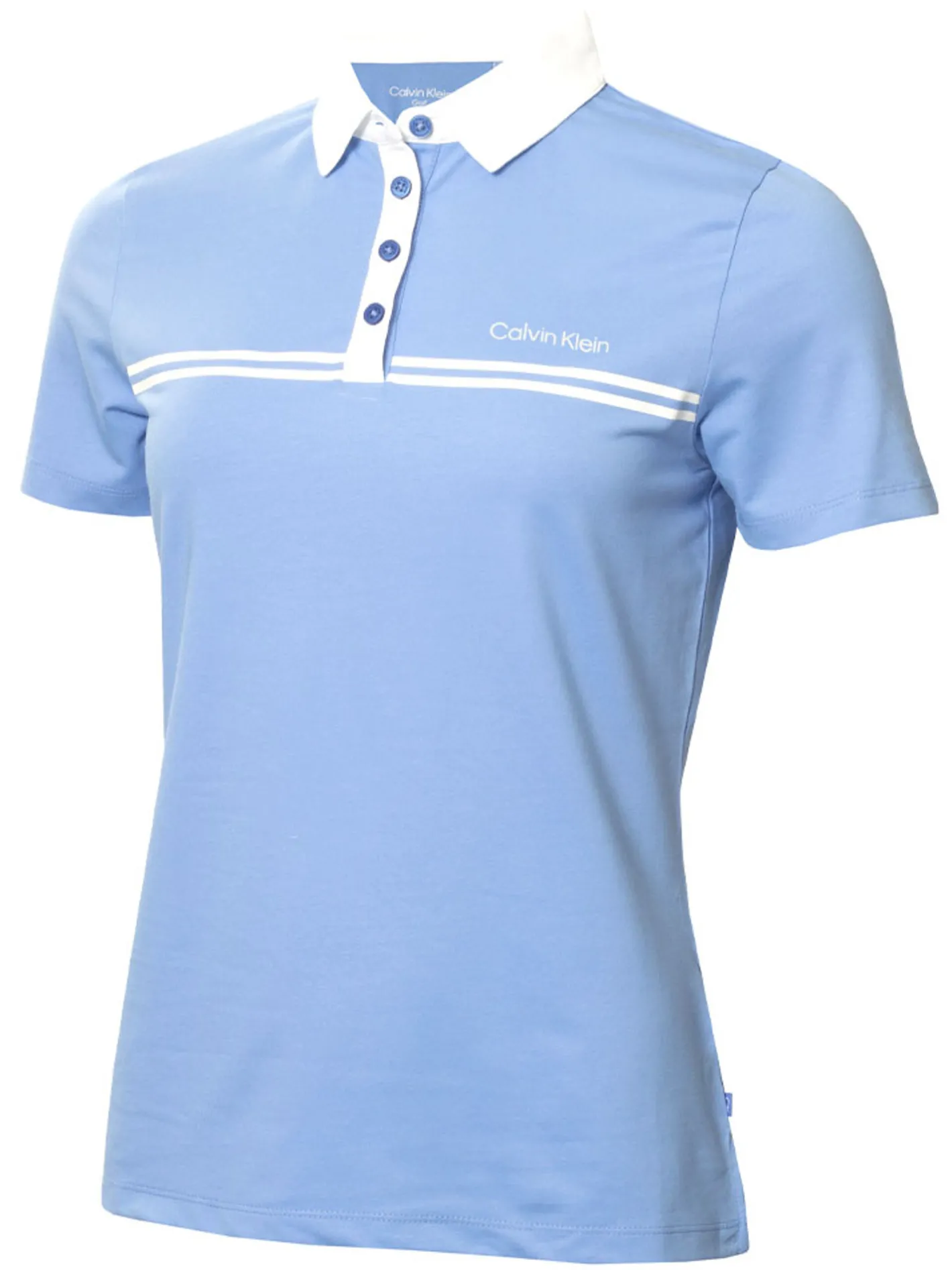 Women Calvin Klein Womens Bellevue Polo Shirt - Cornflower Blue