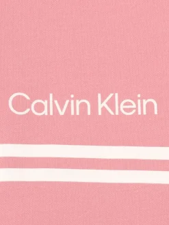 Women Calvin Klein Womens Bellevue Sleeveless Polo Shirt - Powder Pink