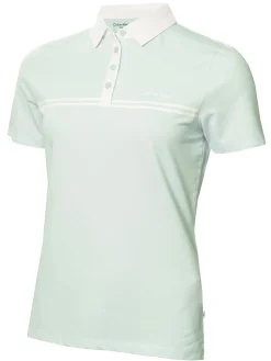 Women Calvin Klein Womens Bellevue Polo Shirt - Light Jade