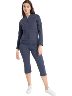 Women Calvin Klein Womens Beryline Hybrid Jacket - Navy