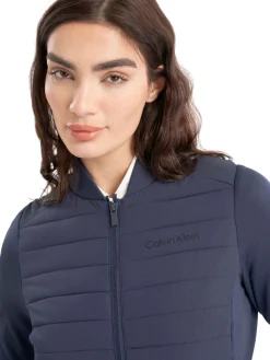 Women Calvin Klein Womens Beryline Hybrid Jacket - Navy