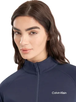 Women Calvin Klein Womens Blanco Full Zip Jacket - Navy