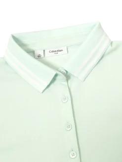 Women Calvin Klein Womens Brightmeadow Polo Shirt - Light Jade