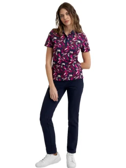 Women Calvin Klein Womens Brushstroke Printed Polo - Brushstroke Print