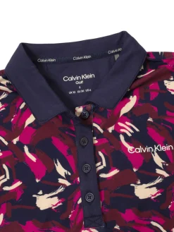 Women Calvin Klein Womens Brushstroke Printed Polo - Brushstroke Print