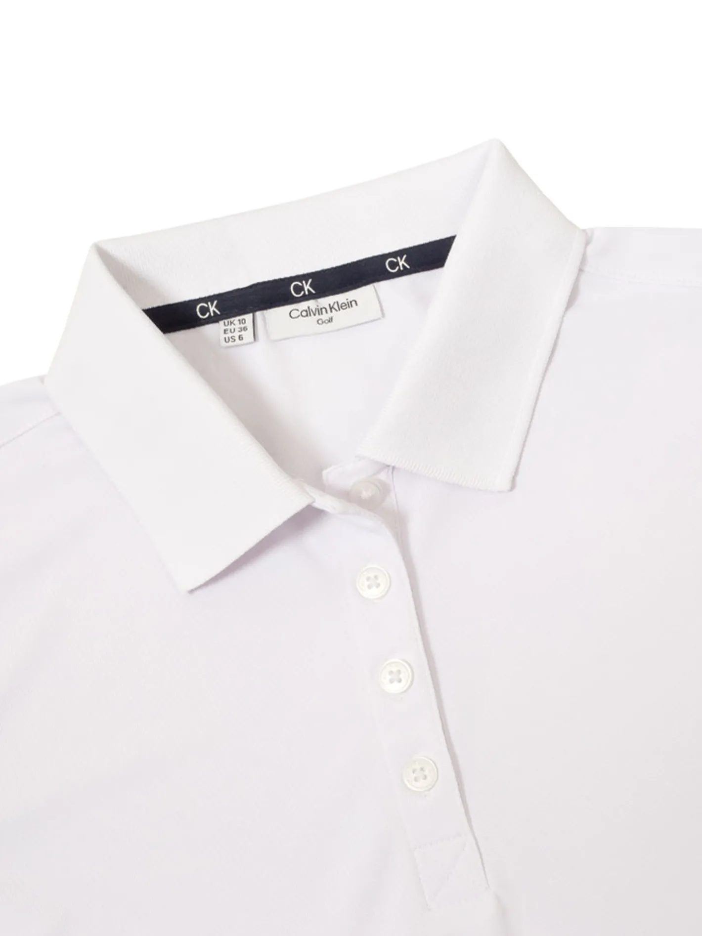 Women Calvin Klein Womens Club Polo Shirt - White