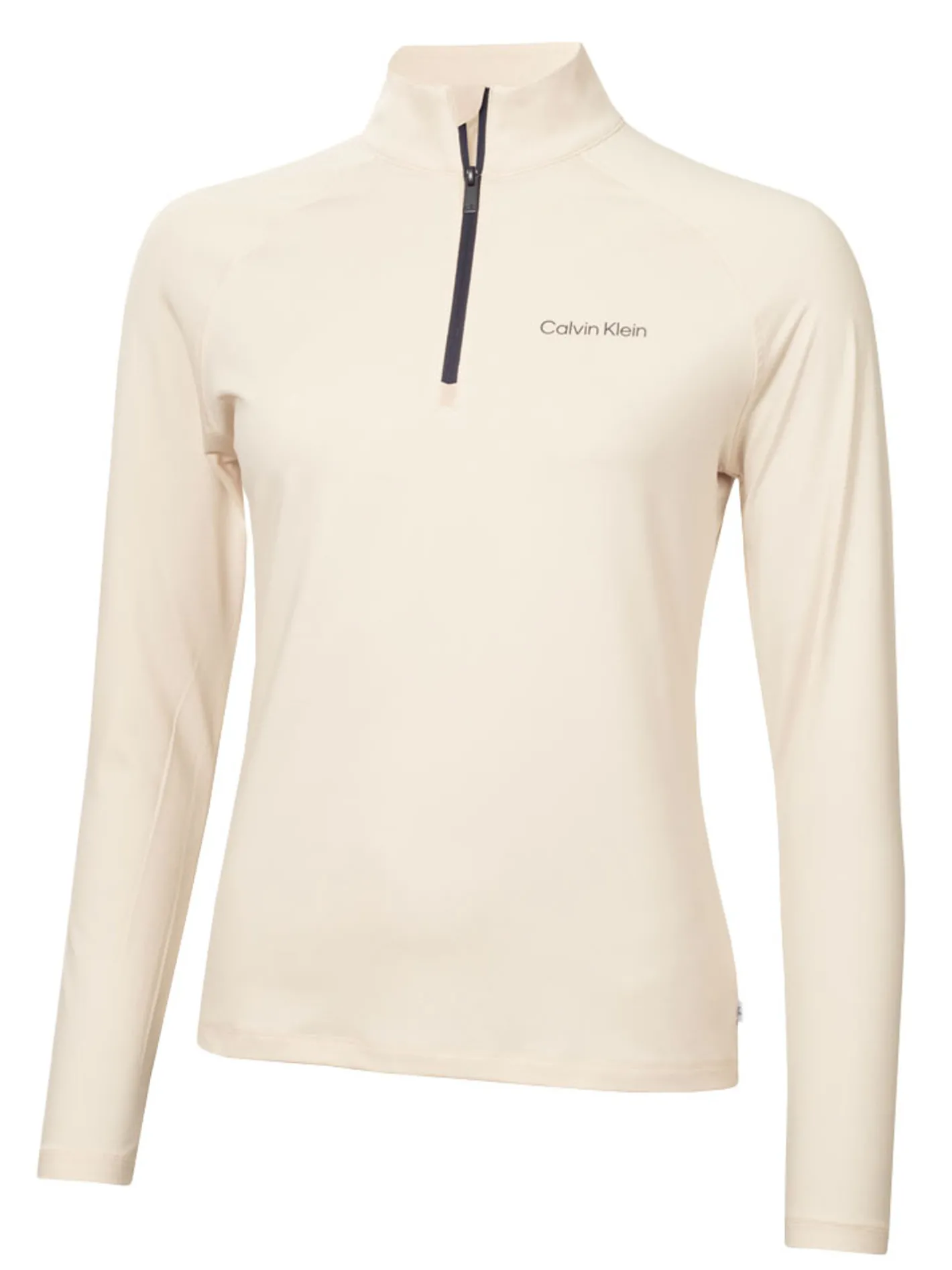 Women Calvin Klein Womens Dakota Quarter Zip Top - Tapioca