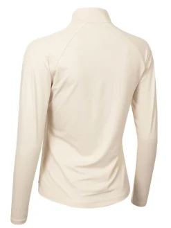 Women Calvin Klein Womens Dakota Quarter Zip Top - Tapioca