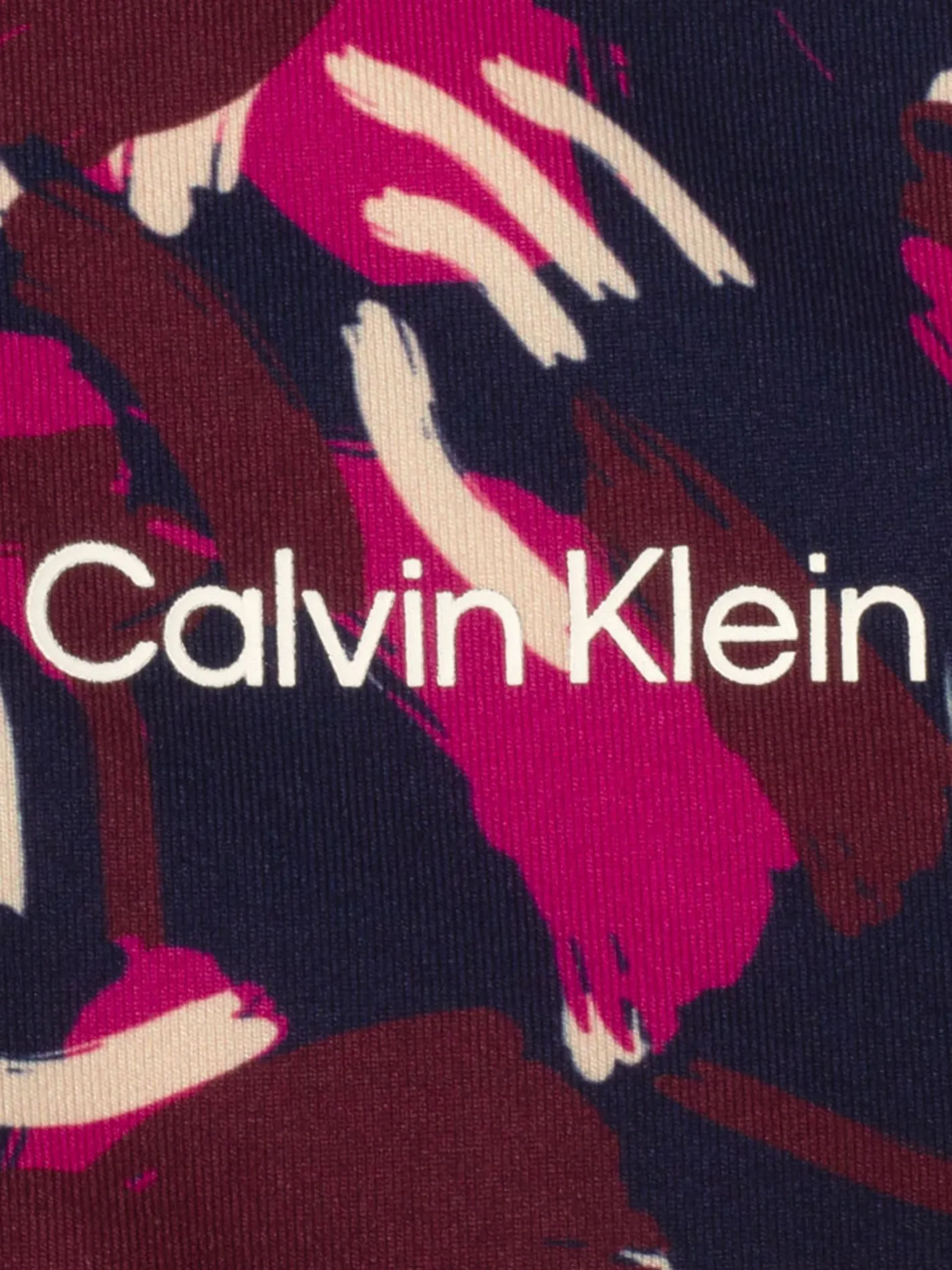 Women Calvin Klein Womens Dakota Quarter Zip Top - Brushstroke Print