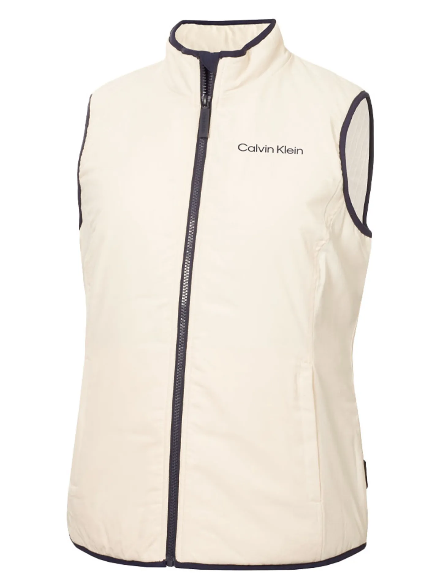 Women Calvin Klein Womens Faye Full Zip Gilet - Tapioca